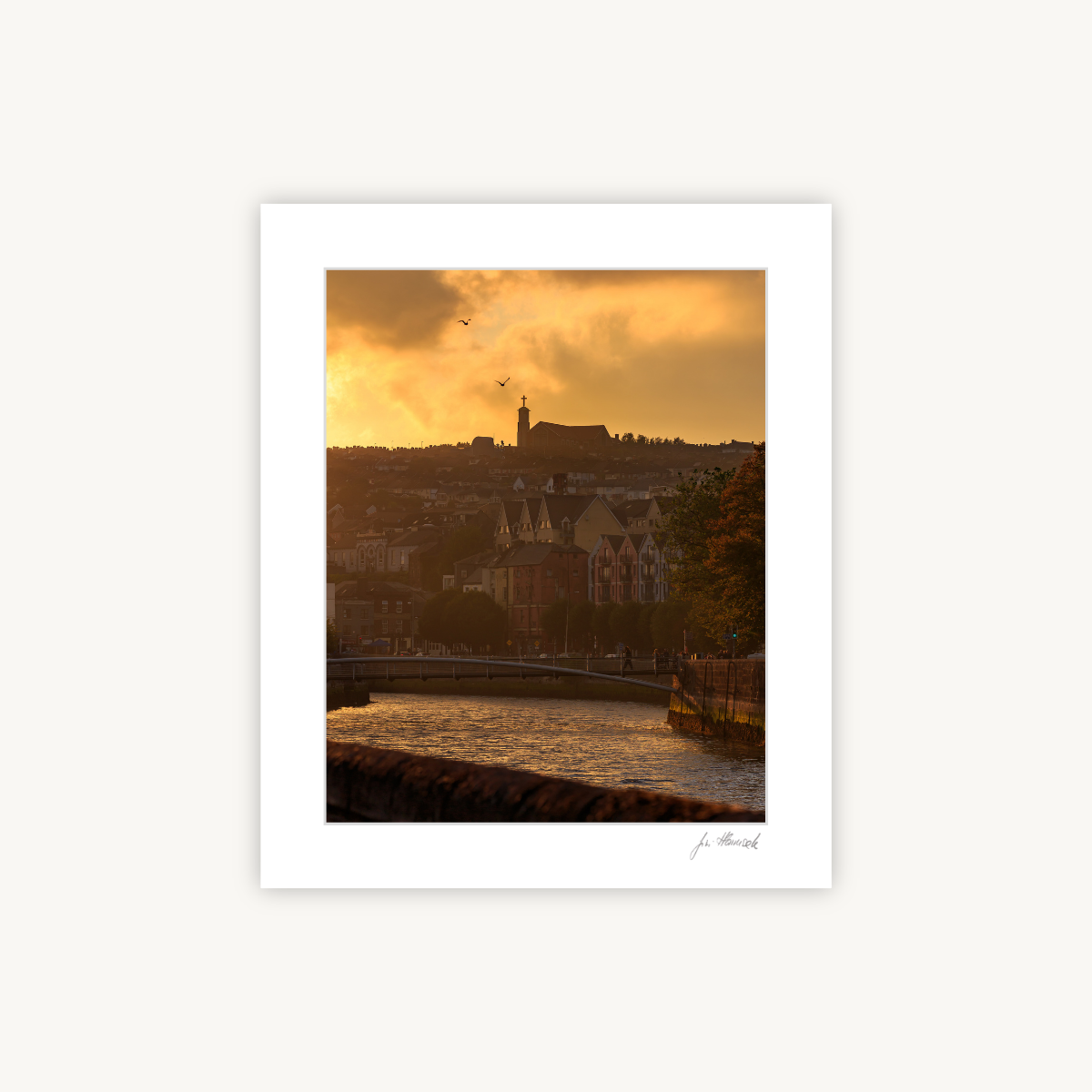 The Northside, Cork City, Mounted Fine Art Photography Print
